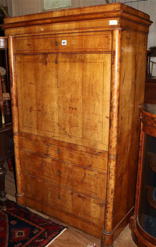 Continental mahogany escretoire